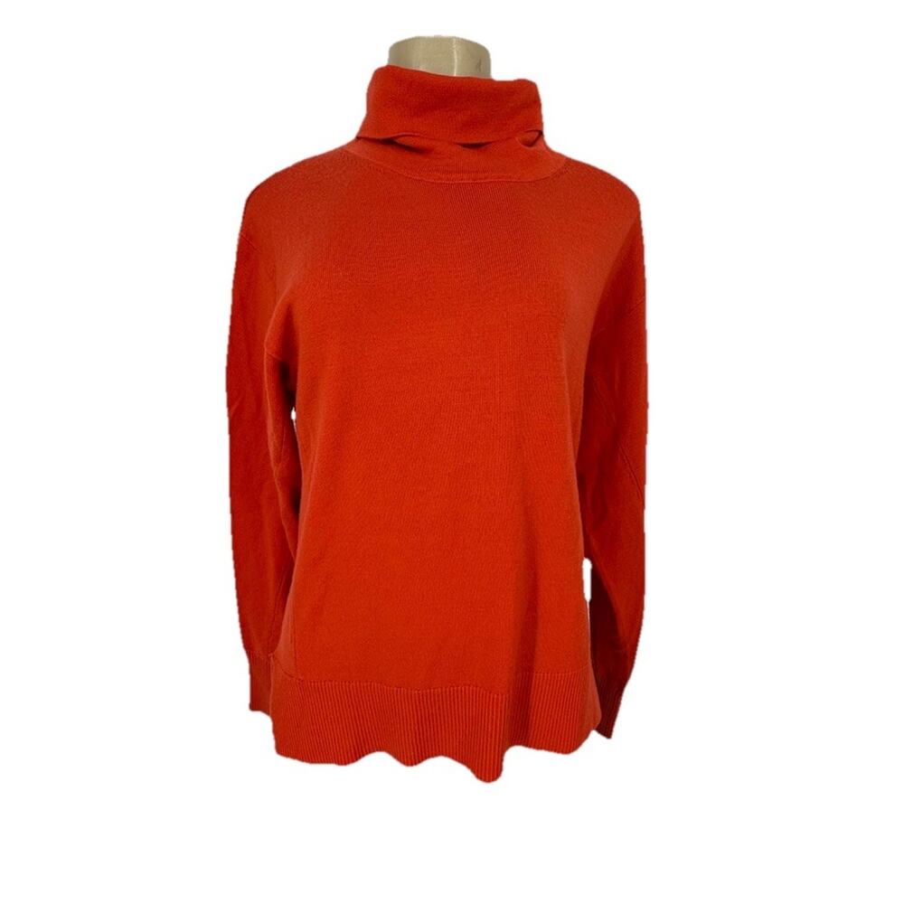 Stio Medium Women Rune Turtleneck Sweater Merino Wool Pullover #1422F19 K15-4